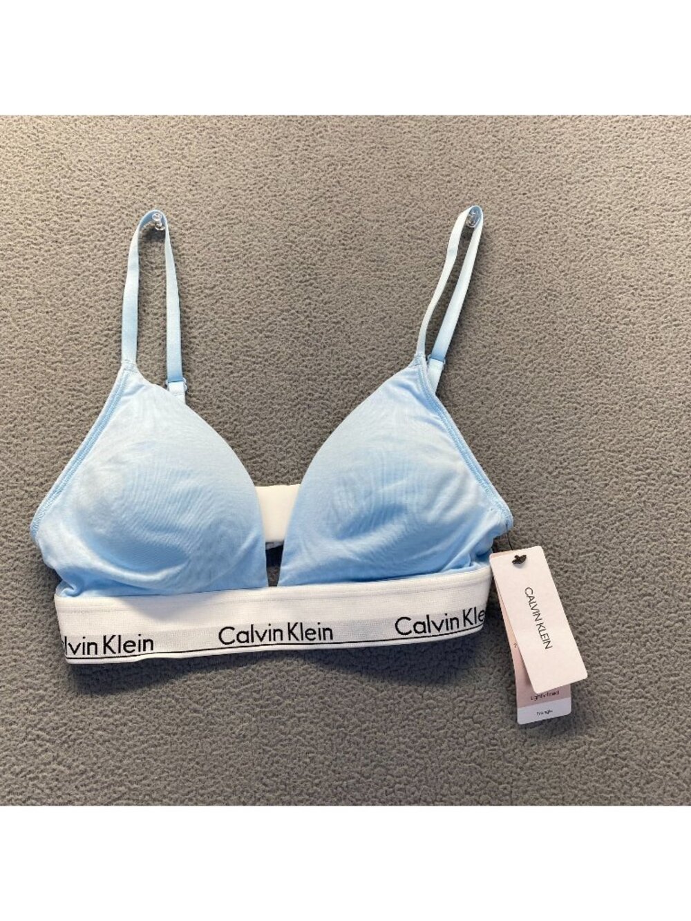 Calvin Klein Women's S. Modern Cotton Lightly Lined Triangle Bralette QF5650 NEW